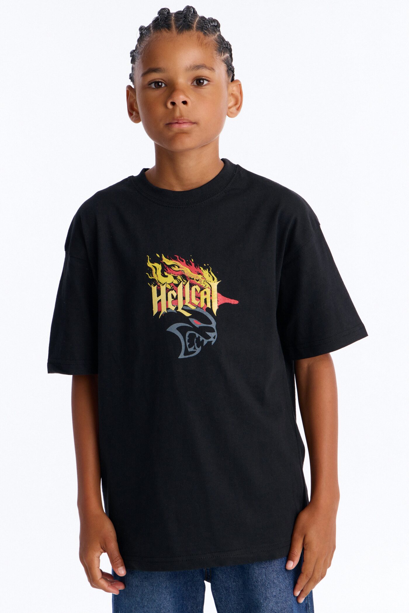Mini Dodge Hellcat Born Bold Short Sleeve Tee - Black