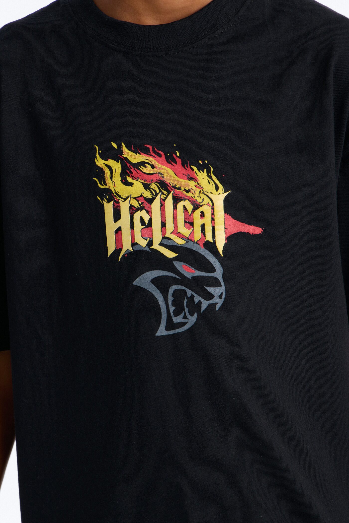 Mini Dodge Hellcat Born Bold Short Sleeve Tee - Black