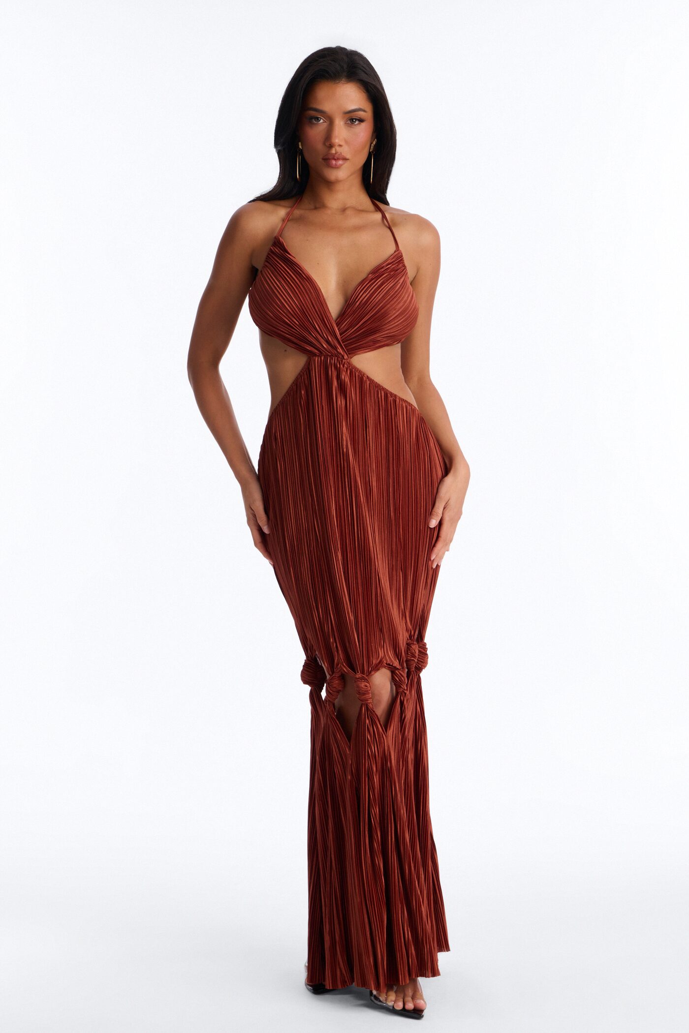 Keep Up Maxi Dress - Marsala