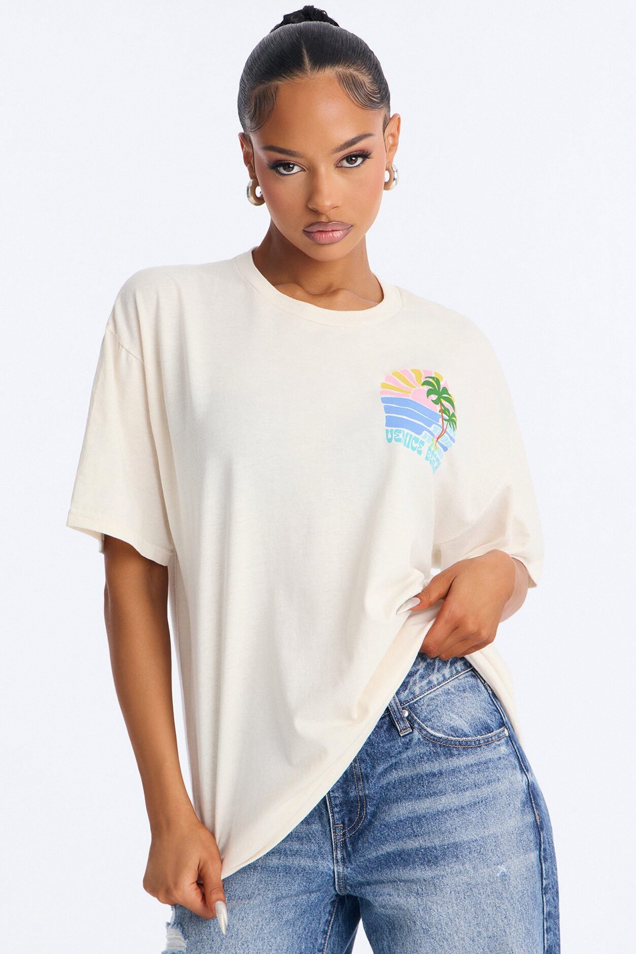 Venice Beach Summer Forever T-Shirt - Off White