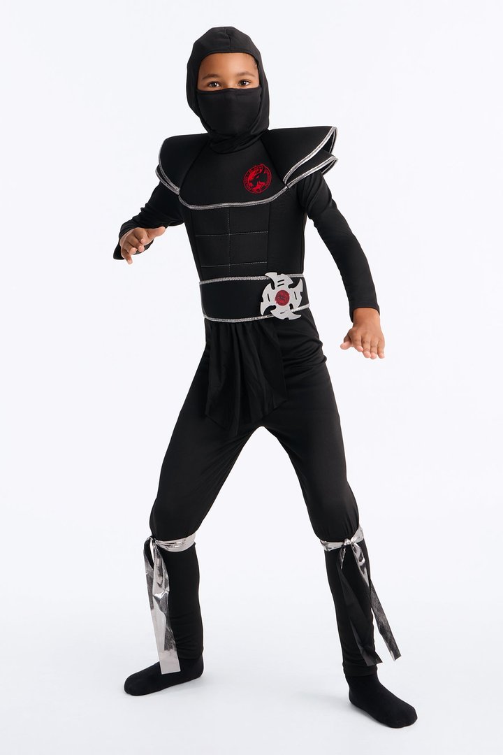 Mini Fierce Ninja Warrior Costume - Black