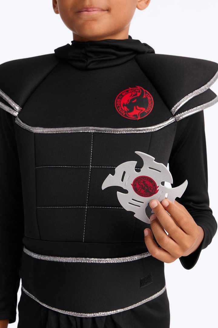 Mini Fierce Ninja Warrior Costume - Black