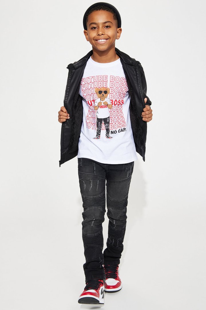 Mini Your Future Boss Short Sleeve Tee - White