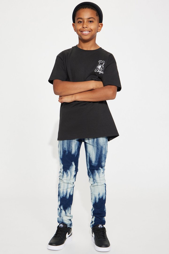 Mini Summer In LA Oversized Short Sleeve Tee - Black