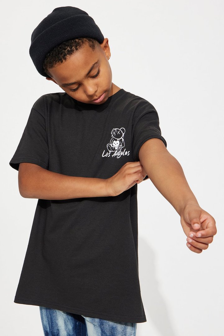 Mini Summer In LA Oversized Short Sleeve Tee - Black