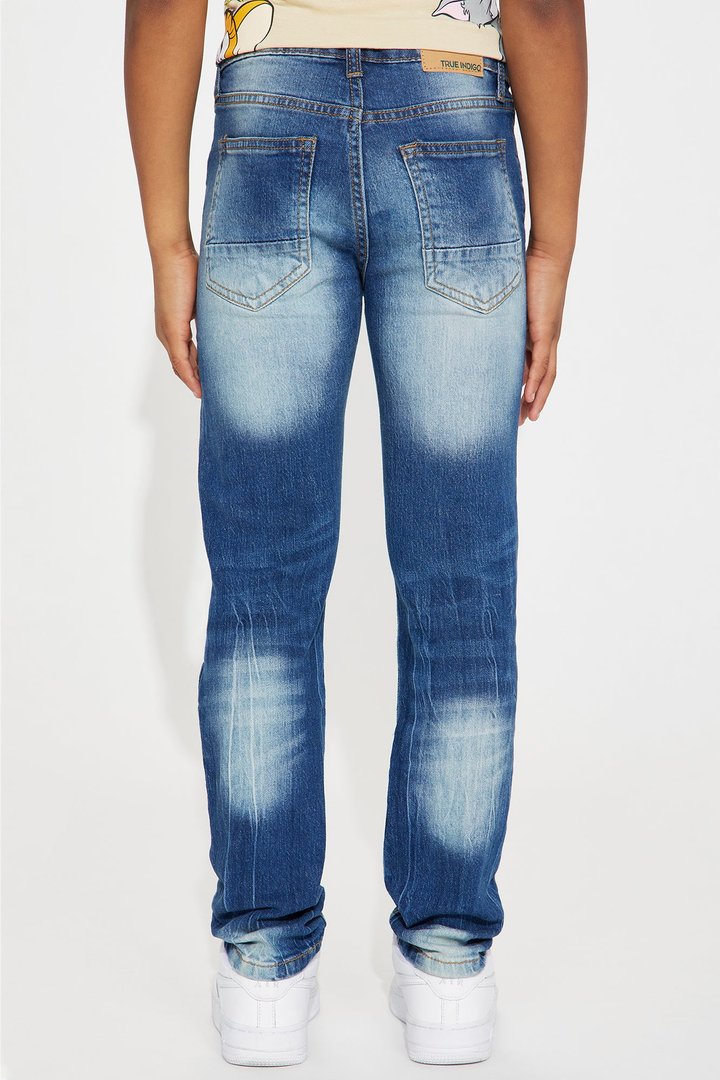 Mini Rip And Repair Stretch Jeans II - Indigo