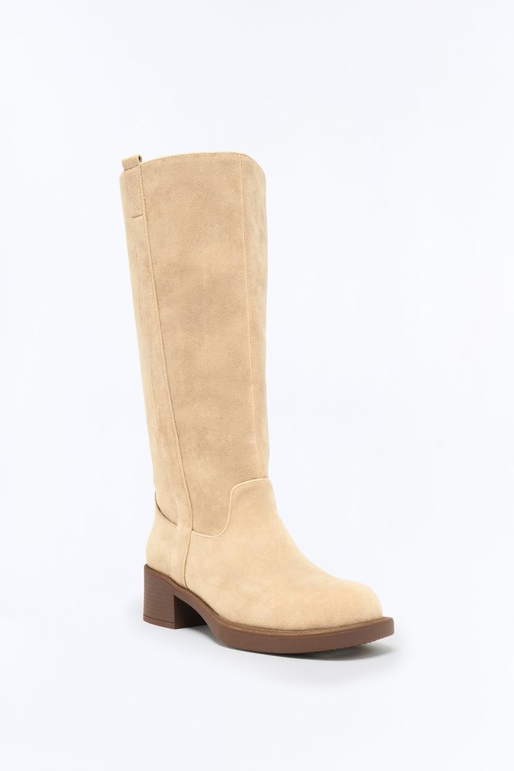 Rhena Knee High Boots - Sand