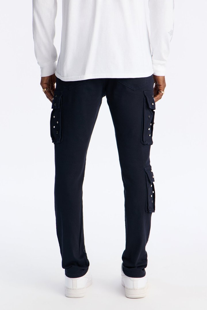 Skinny Prosperity Drip Embellished Pant - Blue