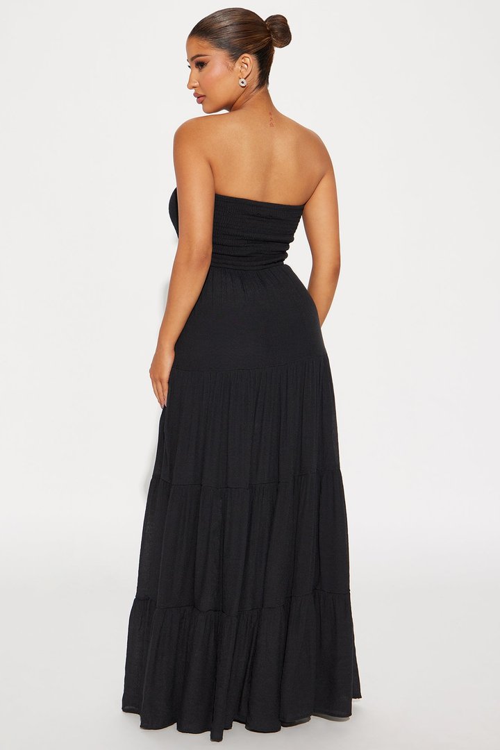 Juliette Tube Maxi Dress - Black