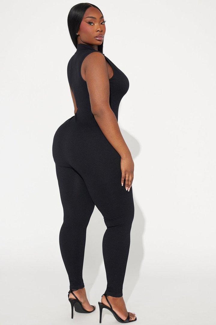 Johanna Seamless Jumpsuit - Black