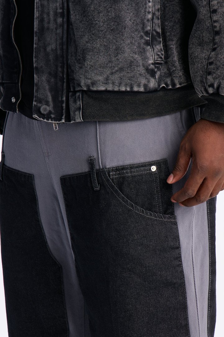 Straight Assemblage Hybrid Pant - Blue/combo