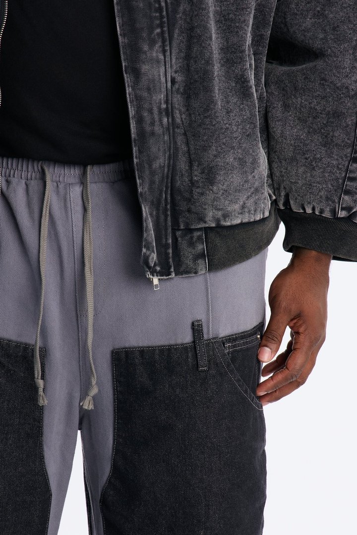 Straight Assemblage Hybrid Pant - Blue/combo