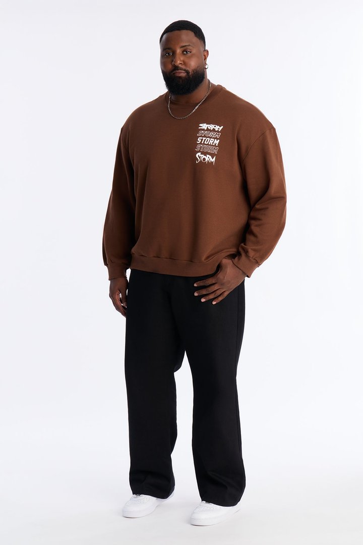 Marvel X-Men Storm Crew Neck Sweatshirt - Chocolate