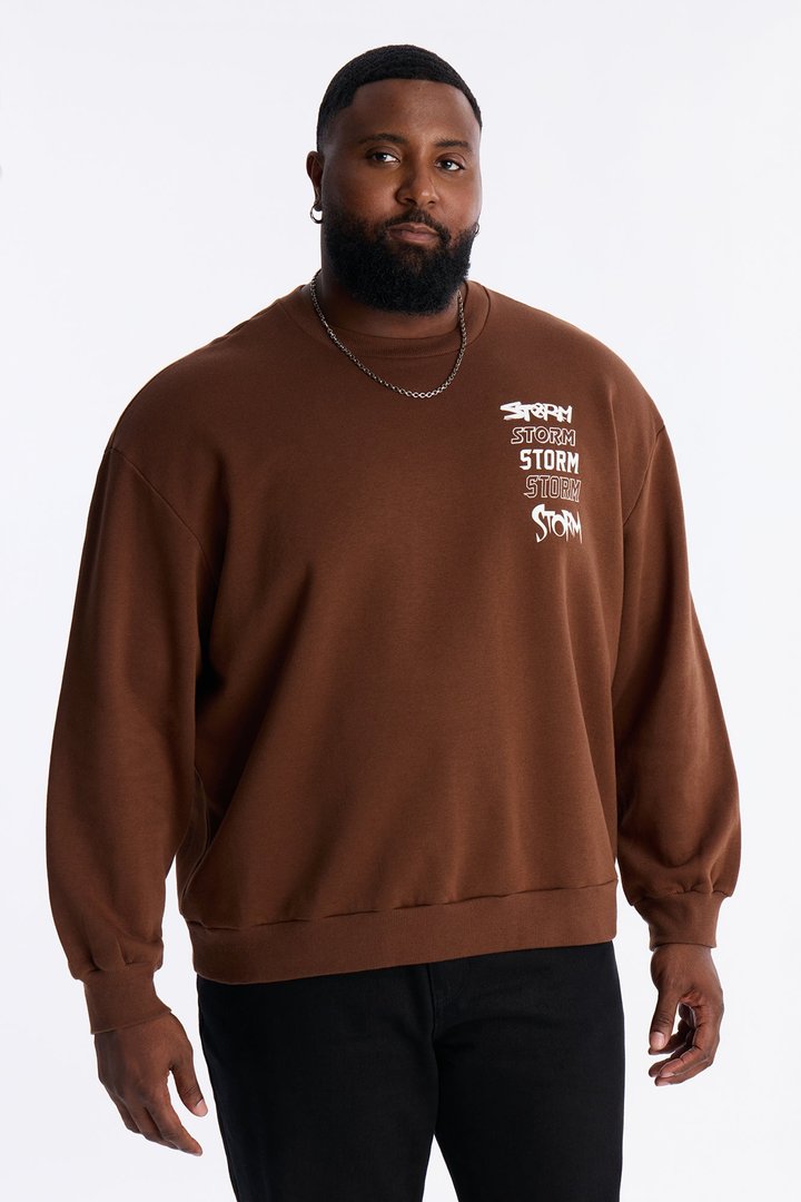 Marvel X-Men Storm Crew Neck Sweatshirt - Chocolate