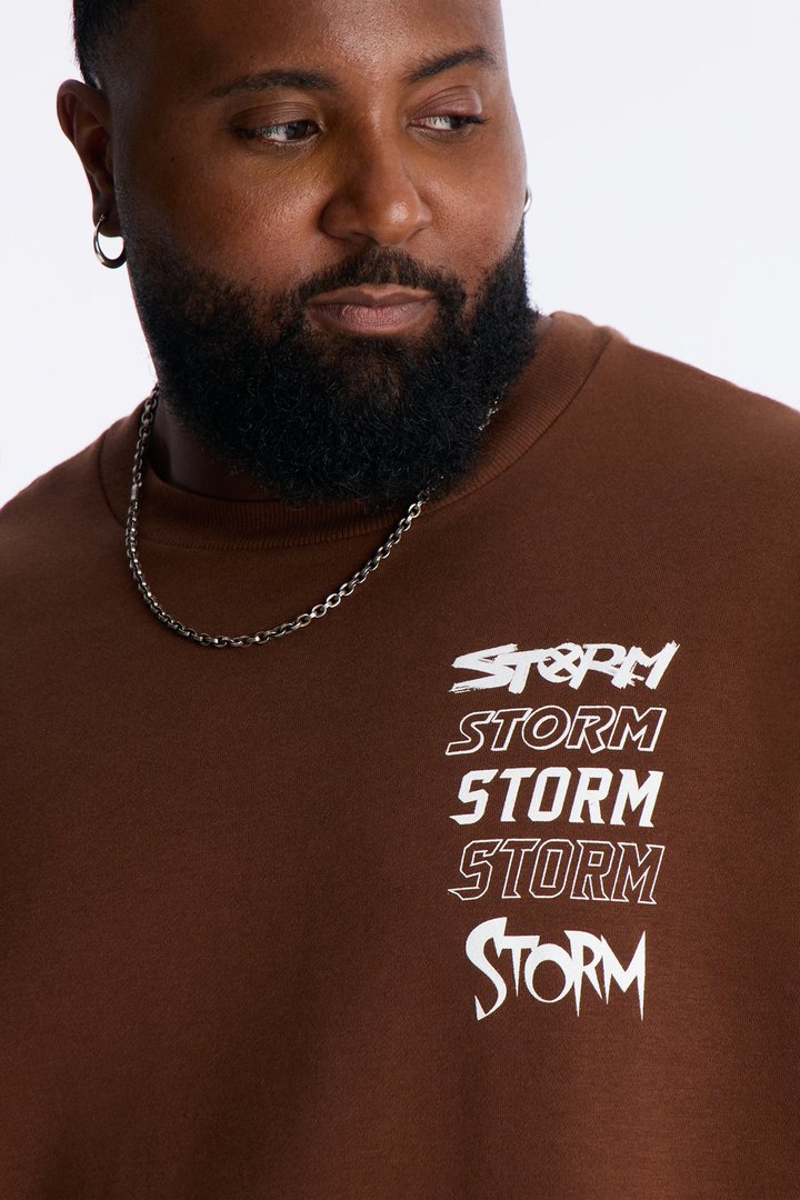 Marvel X-Men Storm Crew Neck Sweatshirt - Chocolate
