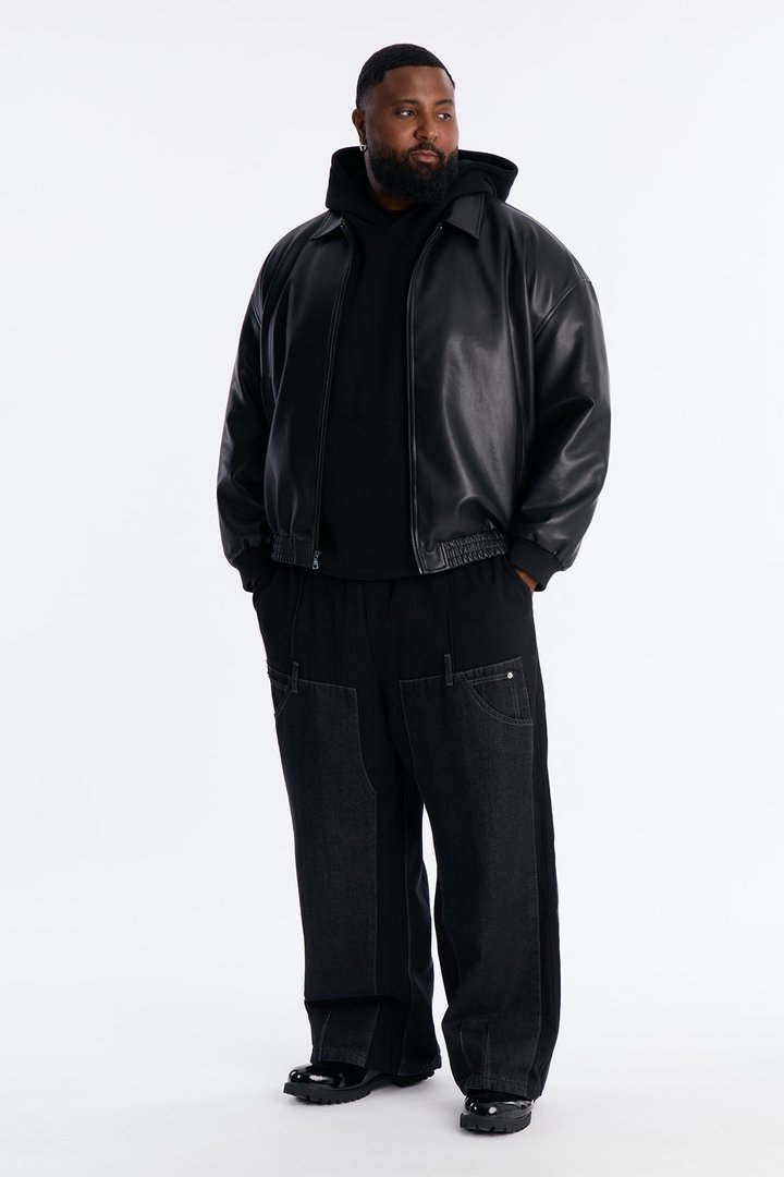 Straight Assemblage Hybrid Pant - Black/combo