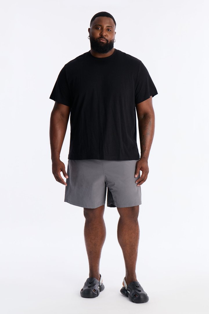 Montez Stretch Swim Trunk 7″ - Charcoal