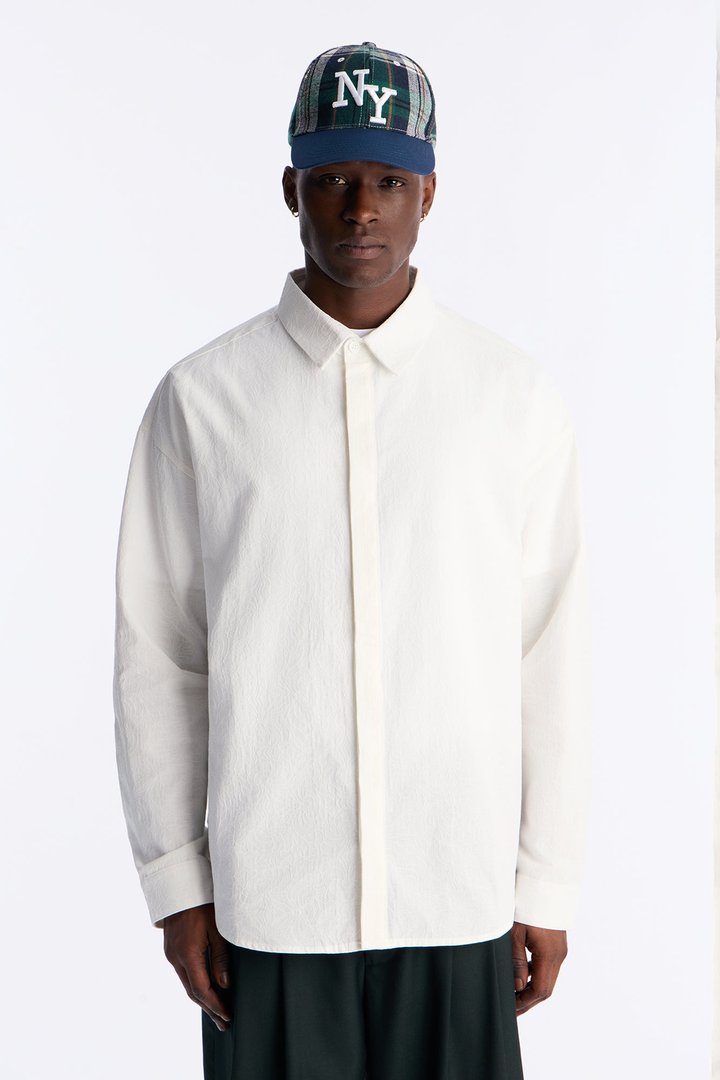 Pure Romance Button Up Shirt - White