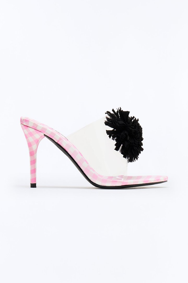 Nulive Flower Stiletto Heels - Pink
