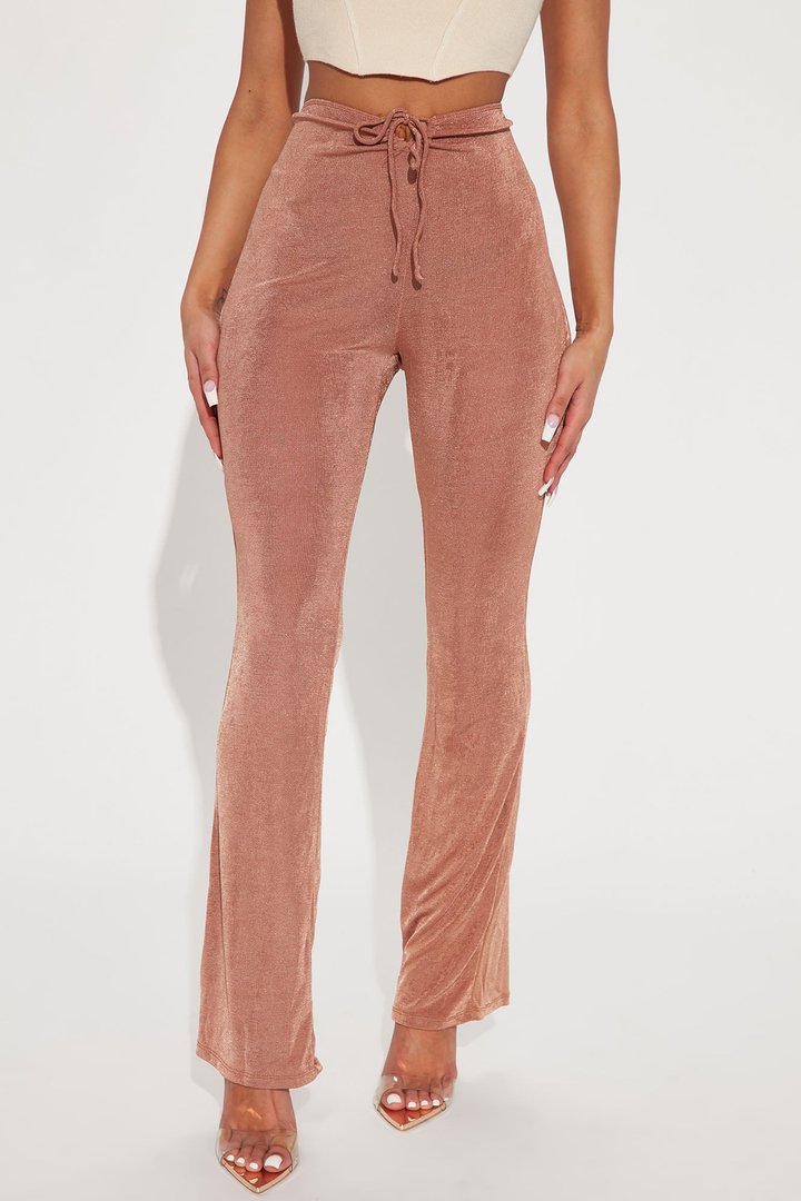 Make It Look Easy Flare Pant - Tan