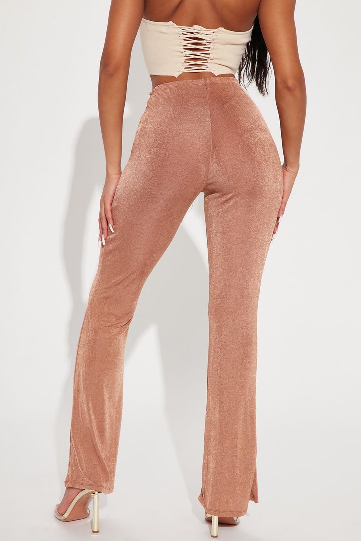 Make It Look Easy Flare Pant - Tan