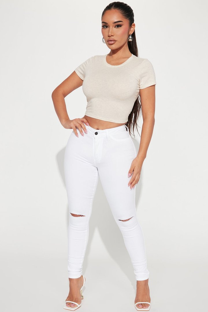 Robin Crop Top - Oatmeal