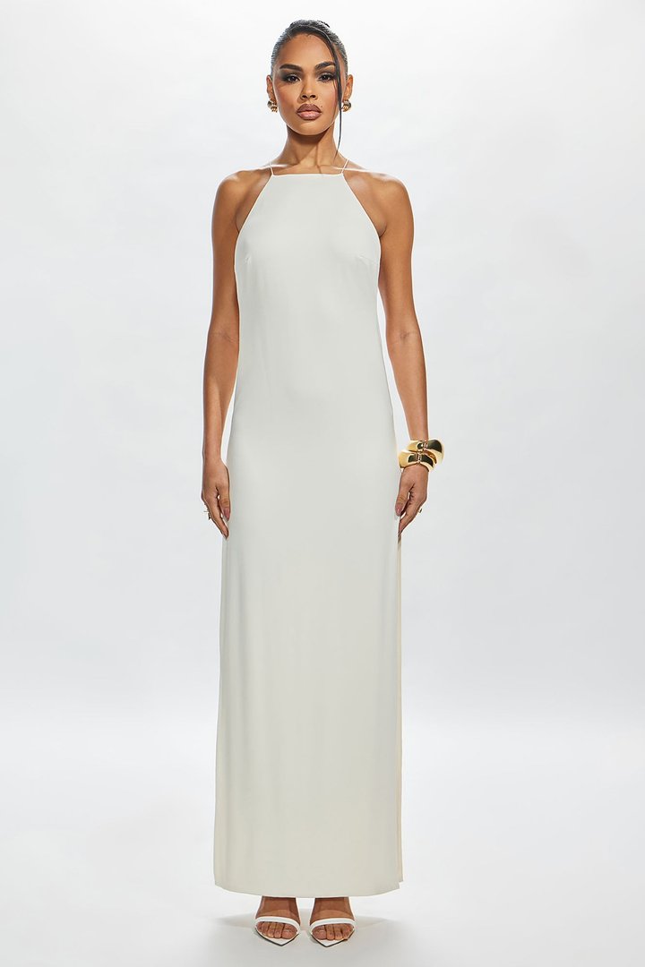 Bombshell Hardware Maxi Dress - Cream