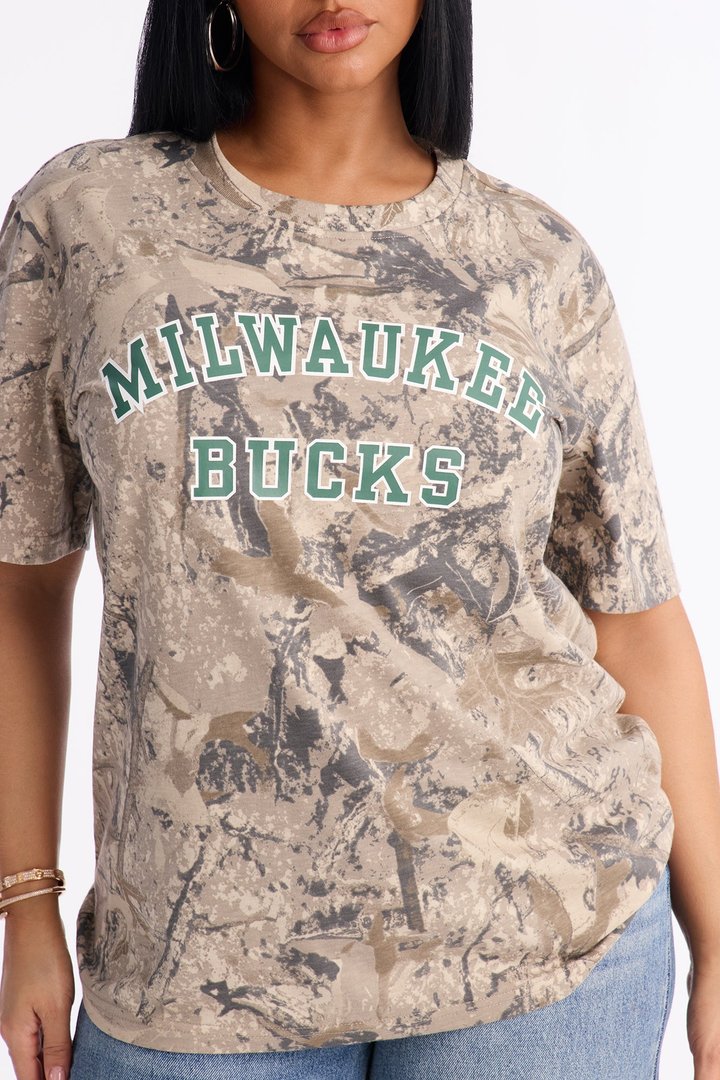 NBA Milwaukee Bucks Camo Tee - Camouflage