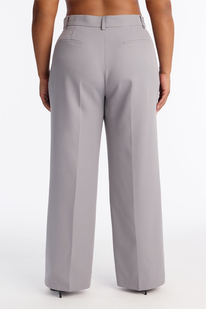 Kendall High Rise Trouser Pant - Grey