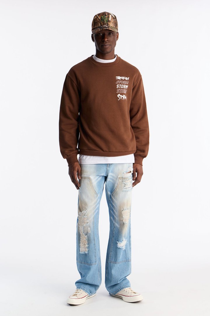 Marvel X-Men Storm Crew Neck Sweatshirt - Chocolate
