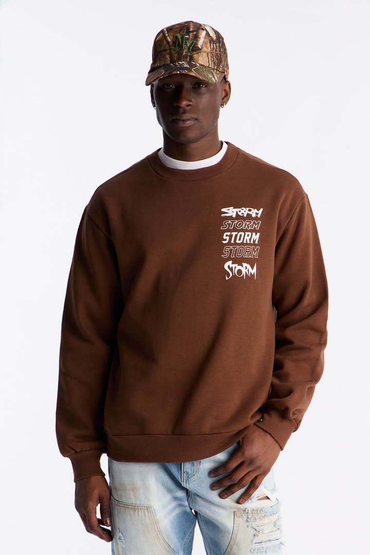 Marvel X-Men Storm Crew Neck Sweatshirt - Chocolate