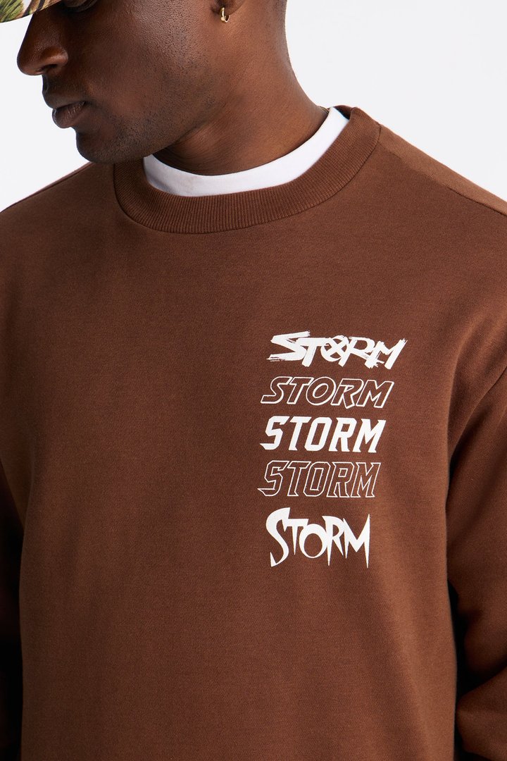Marvel X-Men Storm Crew Neck Sweatshirt - Chocolate
