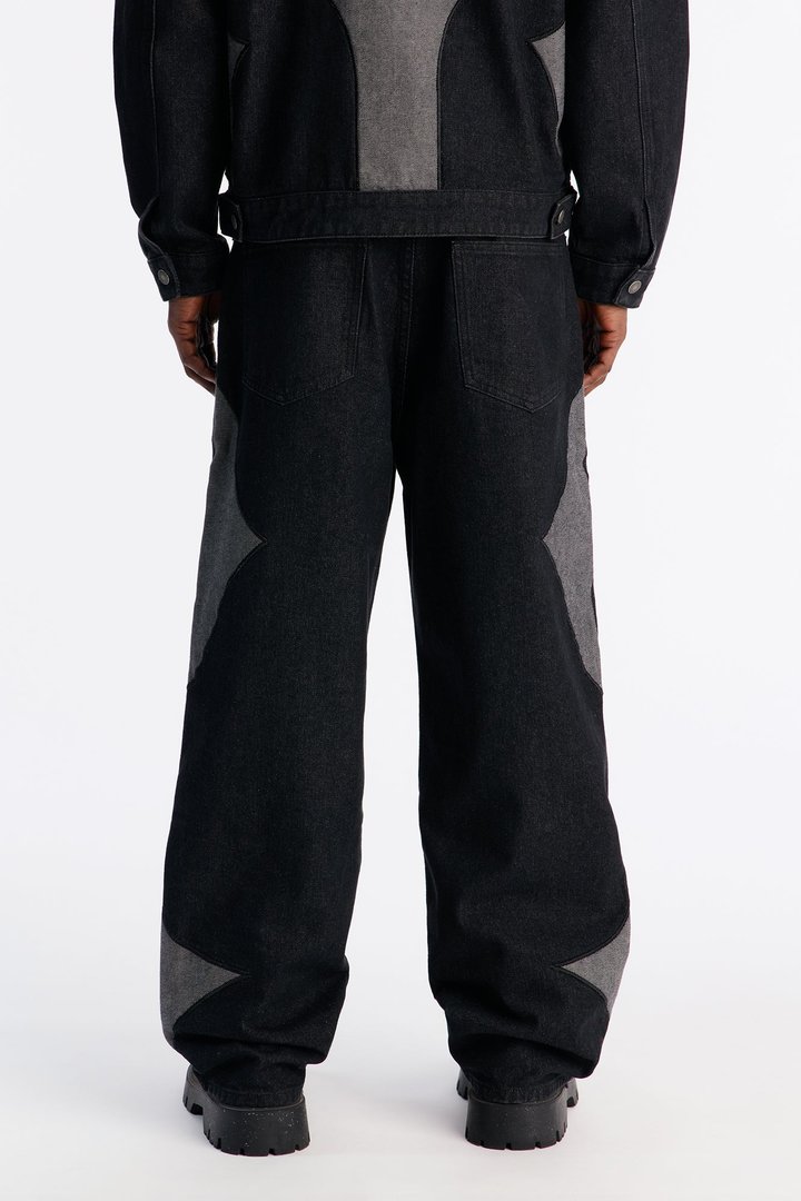 Baggy Crescent Jean - Black