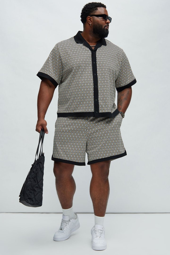 Rushmore Knit Warmup Shorts - Black/combo