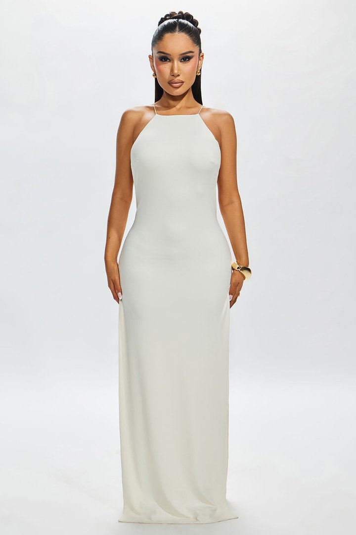Bombshell Hardware Maxi Dress - Cream