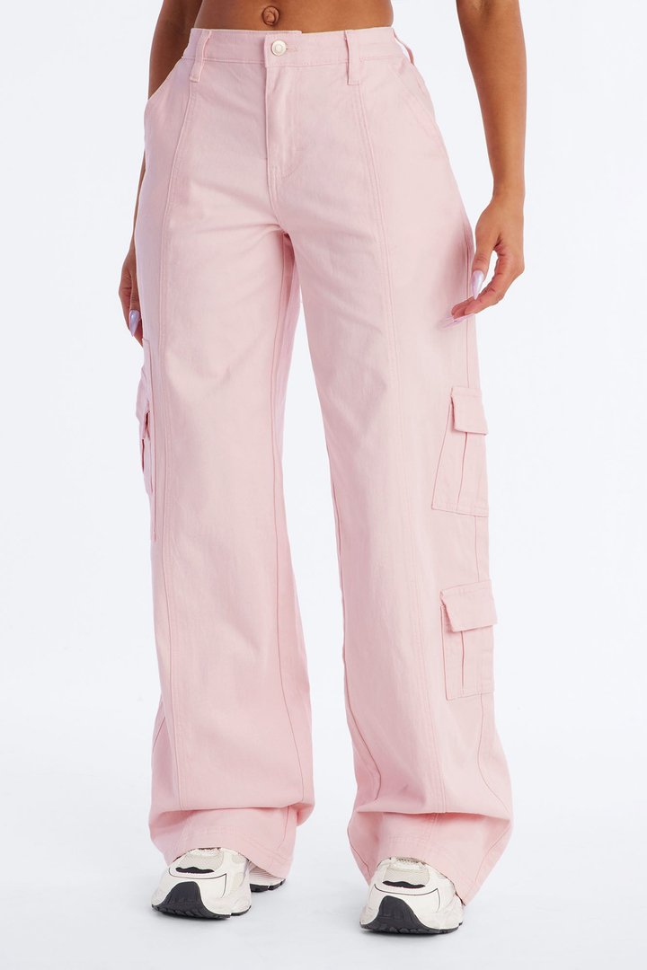 Berkely Washed Cargo Pant - Pink