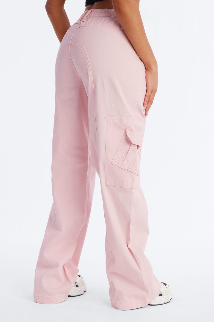 Berkely Washed Cargo Pant - Pink