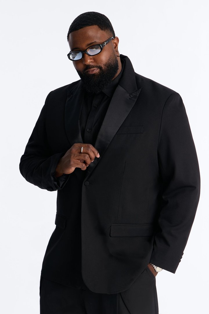 Silver Lake Atelier Peak Lapel Blazer - Black
