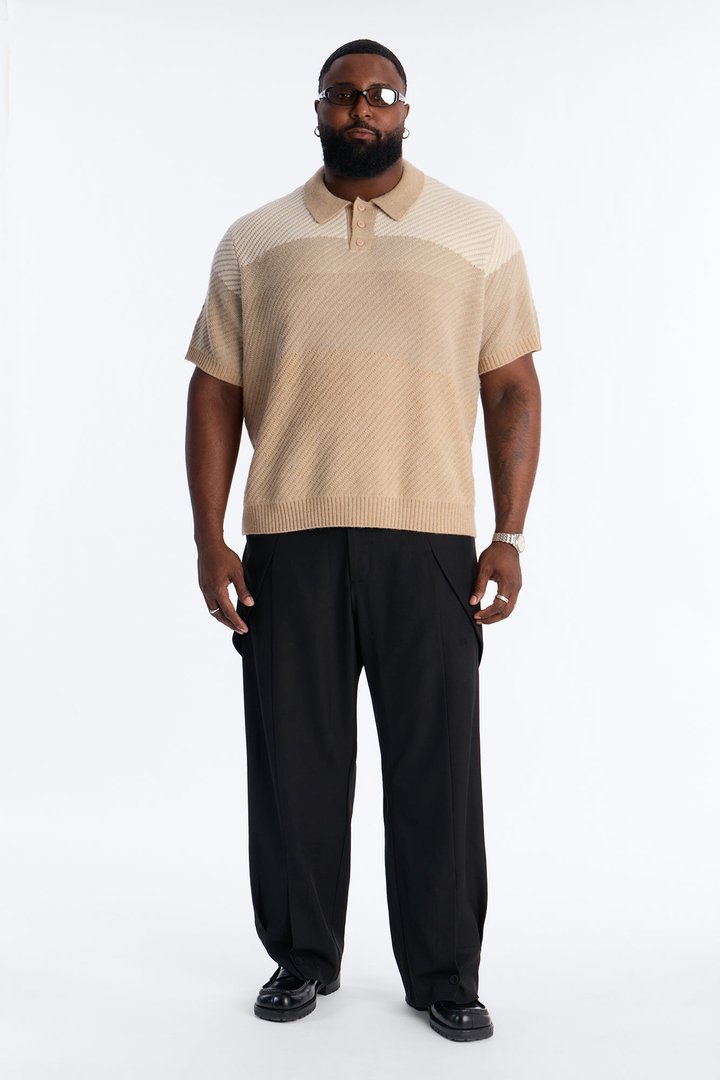 Atwater Sweater Polo - Tan