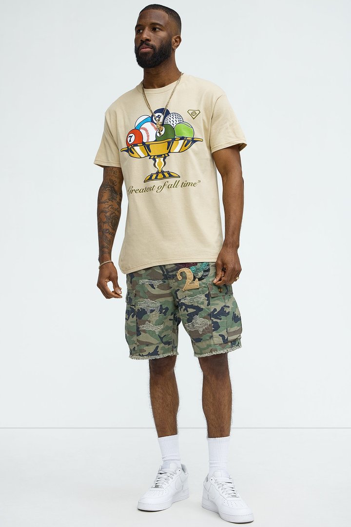 On Command Paint Splatter Camo Shorts - Camouflage