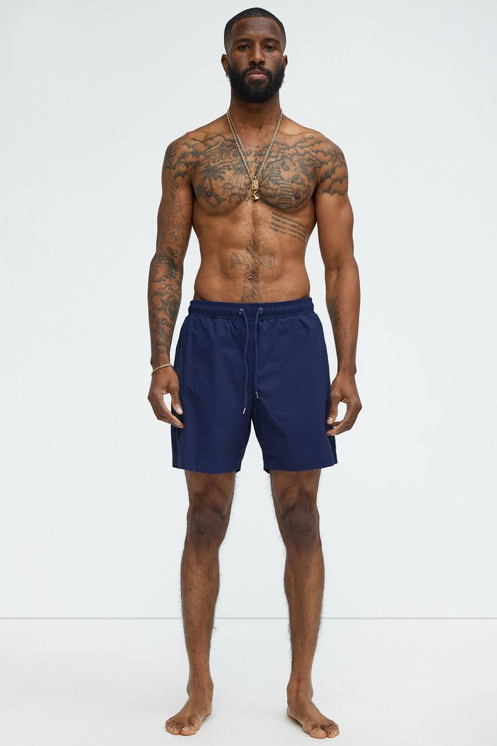 Montez Stretch Swim Trunk 7″ - Navy