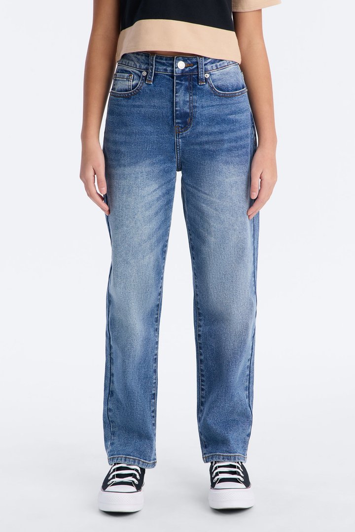 Mini Left You Speechless Straight Leg Jeans - Medium Wash