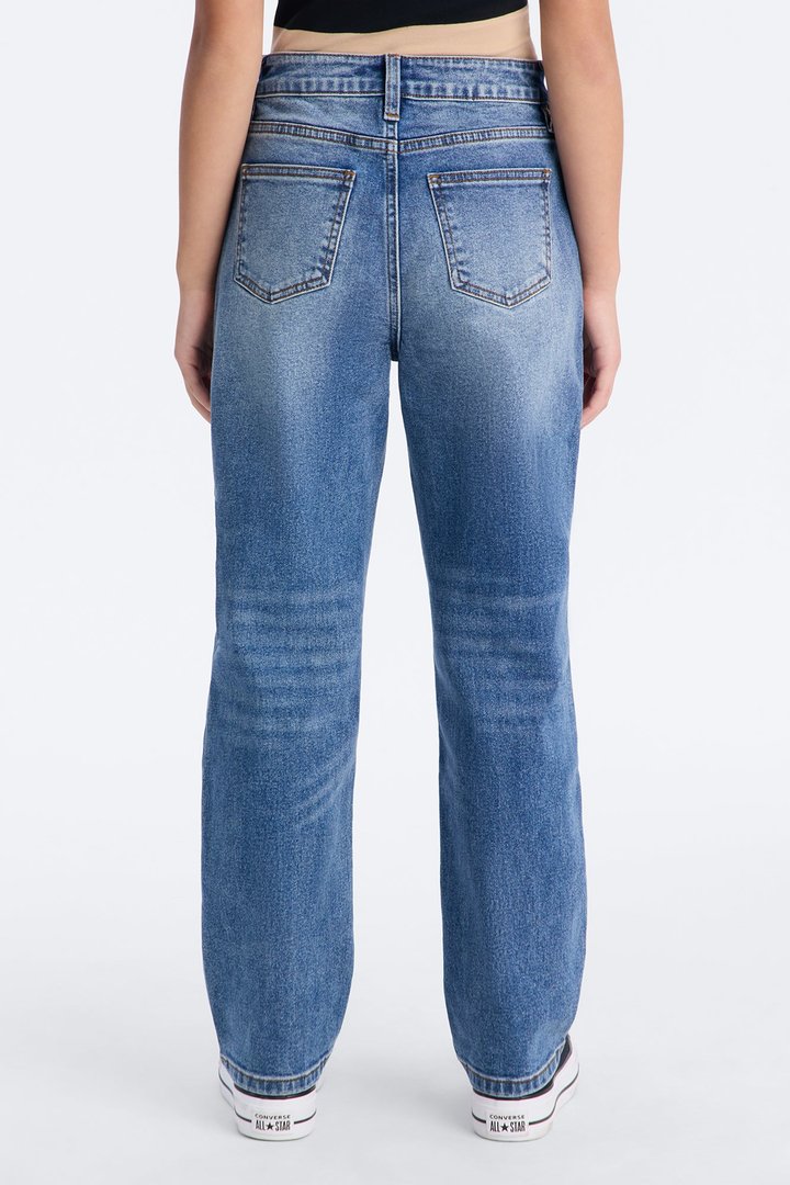 Mini Left You Speechless Straight Leg Jeans - Medium Wash