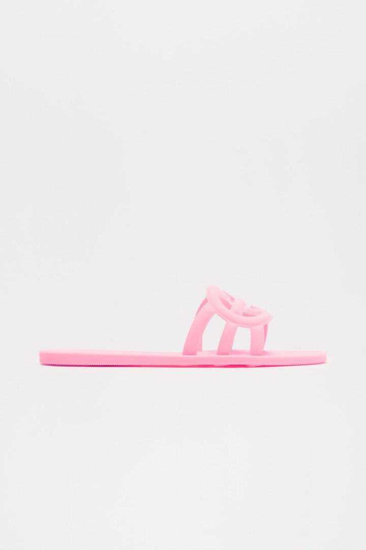 Peachy Slip On Sandals - Pink