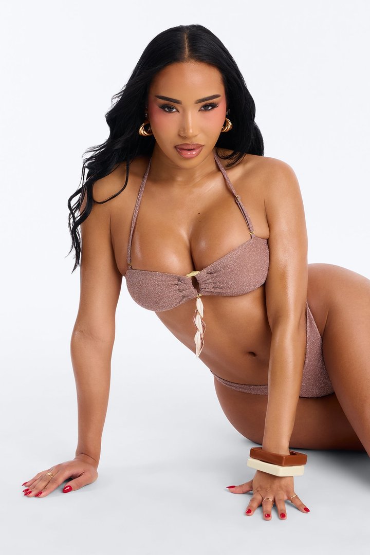 Ask Me If I Care 2 Piece Bikini - Taupe