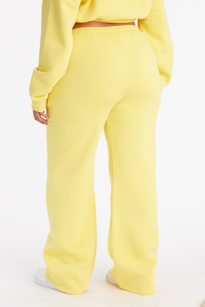 Stole My Ex Boyfriend's Straight Leg Sweatpants - Yellow