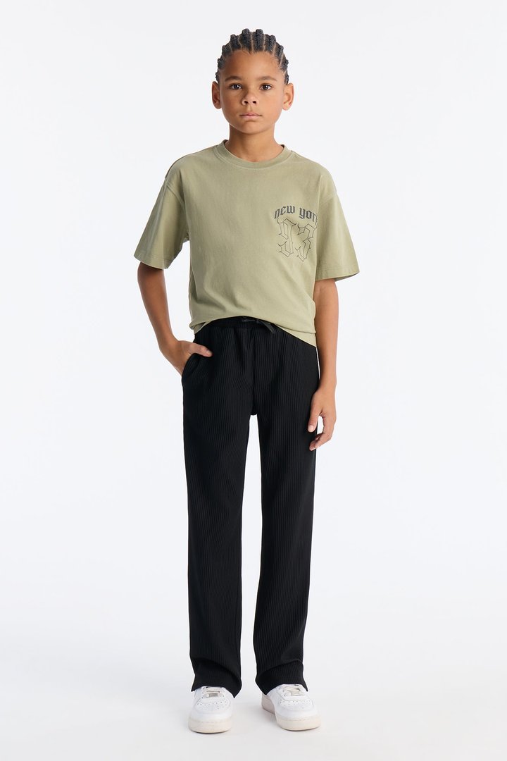Mini New York 93 Till Oversized Short Sleeve Tee - Olive