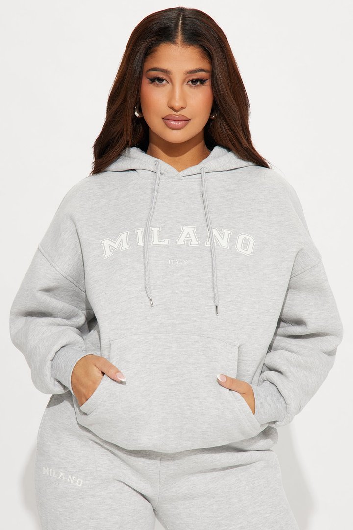 Milano Sweatpant Set - Heathered Grey