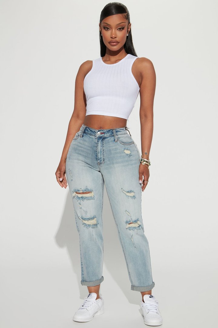 Thalia Open BackTank - White