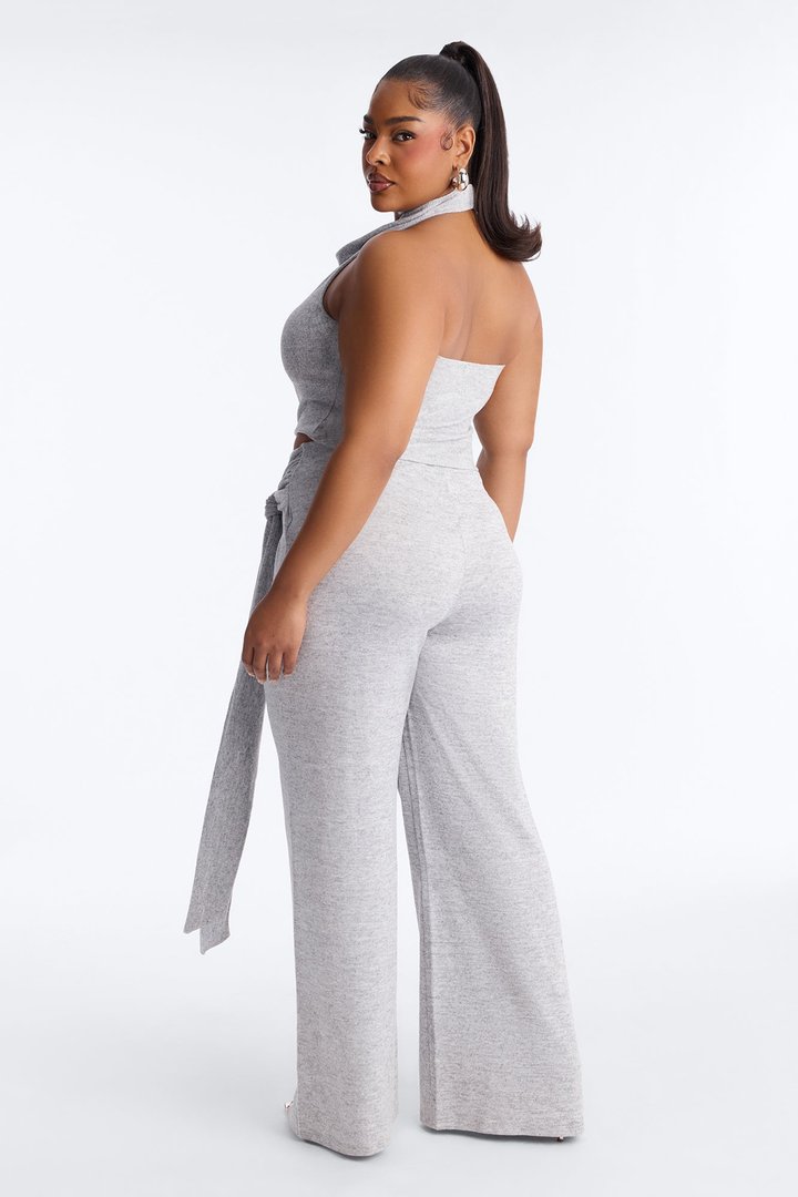 Hannah Halter Top Pant Set - Grey